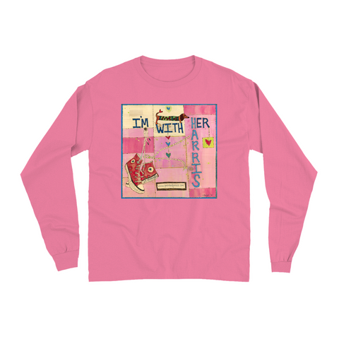 I’m With Her (Dog) Unisex Long Sleeve Tee - New Crunchberry / Small (S)