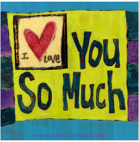 I Love You So Much Metal Print - 5 By