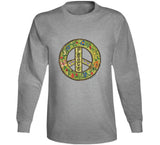 Peace T Shirt Long Sleeve / Sport Grey Small T-Shirt