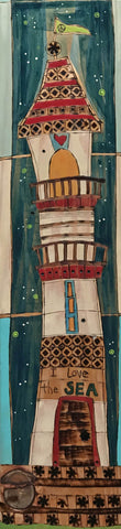 I Love The Sea Metal Print