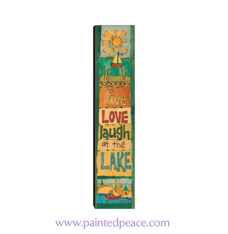 Live Love Laugh At The Lake 23 By 5 Wooden By The Door Sign
