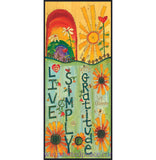 Live Simply With Gratitude Metal Print 12 By 27