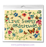 Live Simply With Gratitude Yard Sign