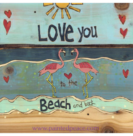 Love You To The Beach And Back Metal Print