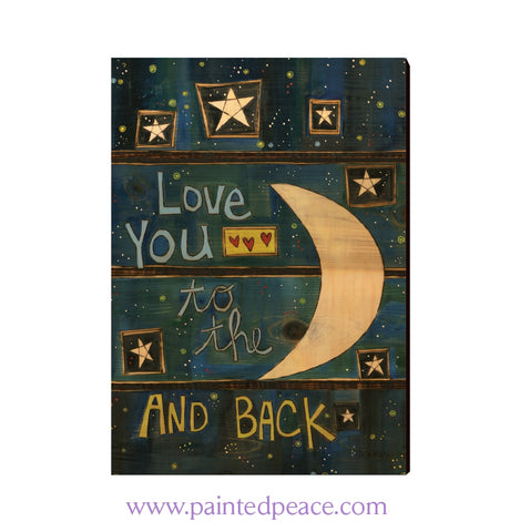 Love You To The Moon And Back Wall Art 12 By 18