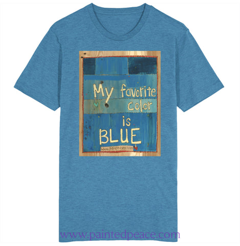 My Favorite Color Is Blue T Shirt Vintage Unisex / Royal Caribe Small T-Shirt