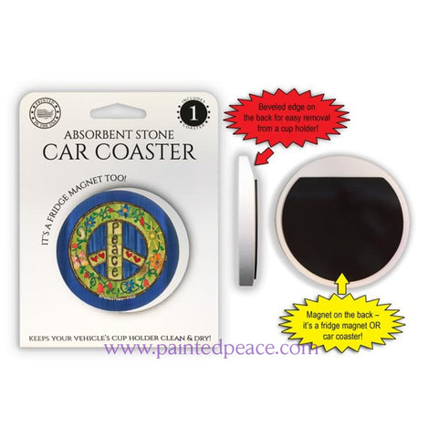 Peace Car Coaster / Magnet
