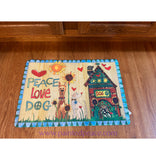 Peace Love Dog Food Mat - New