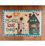 Peace Love Dog Food Mat