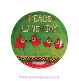 Peace Love Joy Appetizer Plate