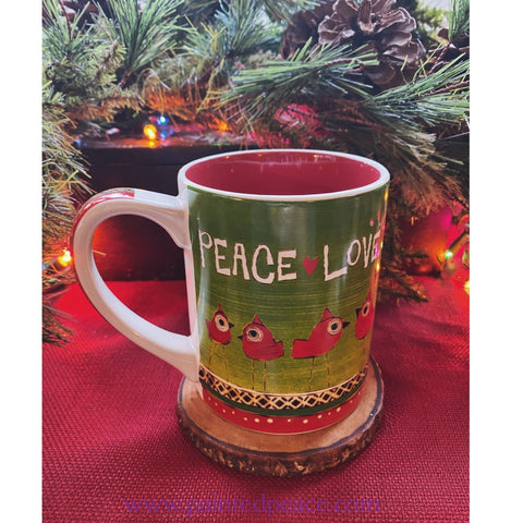 Peace Love Joy Ceramic Mug