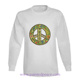 Peace T Shirt Long Sleeve / White Small T-Shirt