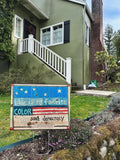 Blue Is My Favorite Color Yard Sign Double Sided