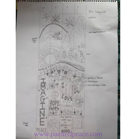 Sketch For New 58’’ Art Pole
