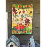 Thankful For Falling Leaves Banner/ Flag Small - New