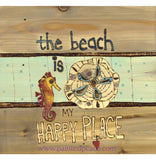 The Beach Is My Happy Place Metal Print