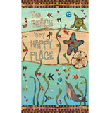 New - The Beach Is My Happy Place Mini Art Pole 13 Inch