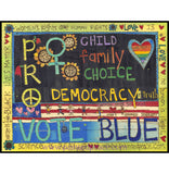 Pro Women-Child-Family-Choice - Vote Blue 18 By 24 Double-Sided Yard Sign