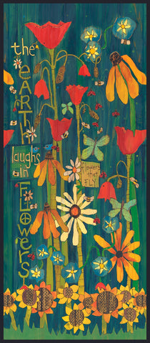 The Earth Laughs In Flowers Metal Print 11 By 24