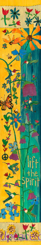 Lift The Spirit Original On Wood 8’’ by 45’’