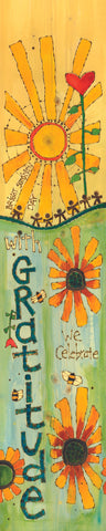 We Gratitude Celebrate Original On Wood 8 By 35