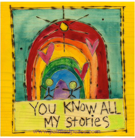 You Know All My Stories Metal Print - 5 By