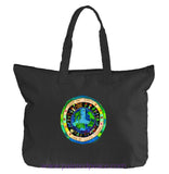Bless The Earth Heartful Peace Tote Bag Black / One Size Tote