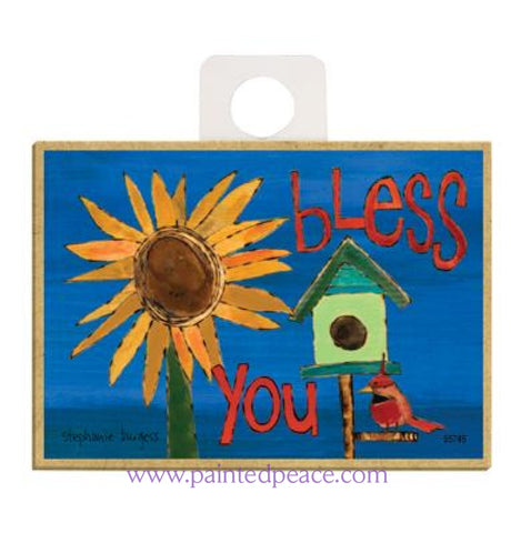 Bless You Wood Magnet - New