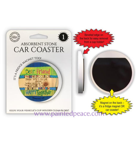 Dear Friend Car Coaster / Magnet