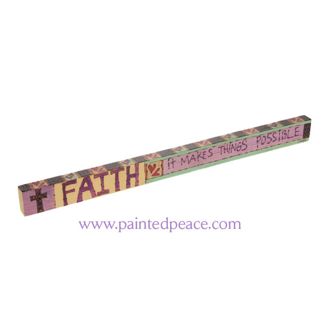 Faith - Wooden Shelf Sitter
