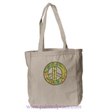 Peace Heartful Peace Book Tote One Size / Natural Book Tote