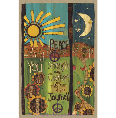 Wishing You Peace And Comfort Wooden Sign