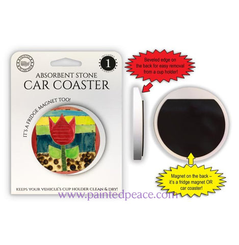 Tulip Car Coaster / Magnet